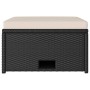 Set de muebles de jardín 4 pzas y cojines ratán sintético negro de vidaXL, Conjuntos de jardín - Ref: Foro24-43104, Precio: 4...