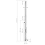 Ducha de jardín acero inoxidable 220 cm de vidaXL, Accesorios para piscinas y spa - Ref: Foro24-315942, Precio: 222,99 €, Des...