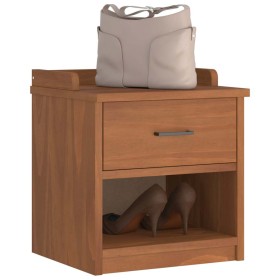 Banco de recibidor SANDNES madera maciza de pino 45x40x50 cm de , Bancos para recibidores y almacenamiento - Ref: Foro24-4010...