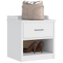 Banco de recibidor SANDNES madera maciza pino blanco 45x40x50cm de , Bancos para recibidores y almacenamiento - Ref: Foro24-4...