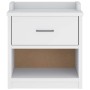 Banco de recibidor SANDNES madera maciza pino blanco 45x40x50cm de , Bancos para recibidores y almacenamiento - Ref: Foro24-4...