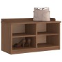 Banco de recibidor SANDNES madera maciza de pino 87x40x50 cm de , Bancos para recibidores y almacenamiento - Ref: Foro24-4010...