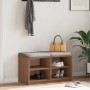 Banco de recibidor SANDNES madera maciza de pino 87x40x50 cm de , Bancos para recibidores y almacenamiento - Ref: Foro24-4010...