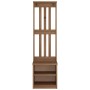 Perchero de entrada SANDENS 45x40x159,5cm madera maciza de pino de , Bancos para recibidores y almacenamiento - Ref: Foro24-4...