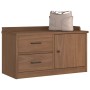 Banco de recibidor SANDNES madera maciza de pino 87x40x50 cm de , Bancos para recibidores y almacenamiento - Ref: Foro24-4010...