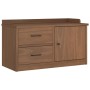 Banco de recibidor SANDNES madera maciza de pino 87x40x50 cm de , Bancos para recibidores y almacenamiento - Ref: Foro24-4010...