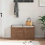 Banco de recibidor SANDNES madera maciza de pino 87x40x50 cm de , Bancos para recibidores y almacenamiento - Ref: Foro24-4010...