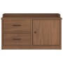 Banco de recibidor SANDNES madera maciza de pino 87x40x50 cm de , Bancos para recibidores y almacenamiento - Ref: Foro24-4010...