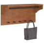 Perchero de pared SANDNES madera maciza de pino 87x30x42 cm de , Percheros para sombreros y abrigos - Ref: Foro24-4010472, Pr...