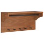 Perchero de pared SANDNES madera maciza de pino 87x30x42 cm de , Percheros para sombreros y abrigos - Ref: Foro24-4010472, Pr...