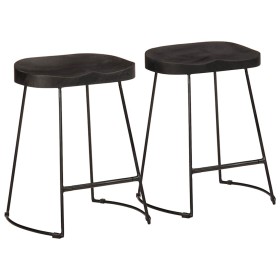 Taburetes de barra 46x38x52 cm madera maciza de mango de , Taburetes de cocina - Ref: Foro24-4013529, Precio: 83,84 €, Descue...