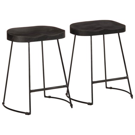 Taburetes de barra 46x38x52 cm madera maciza de mango de , Taburetes de cocina - Ref: Foro24-4013529, Precio: 83,84 €, Descue...