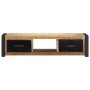 Mueble para la TV 100x30x25 madera maciza mango rugosa de , Muebles TV - Ref: Foro24-4013597, Precio: 160,16 €, Descuento: %