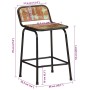 Taburetes de barra 2 uds 46x35,5x70 madera maciza reciclada de , Taburetes de cocina - Ref: Foro24-4013536, Precio: 109,71 €,...
