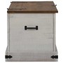 Baúl de almacenamiento HALDEN blanco 91x48x47 cm madera maciza de , Baúles de almacenamiento - Ref: Foro24-4018402, Precio: 1...
