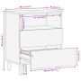 Mesita de noche madera maciza de mango 50x33x60 cm marrón de , Mesitas de noche - Ref: Foro24-4017730, Precio: 107,59 €, Desc...