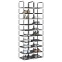 Zapateros 2 uds 10 niveles negro 33x33x174 cm tejido no tejido de , Zapateros y organizadores de calzado - Ref: Foro24-410061...