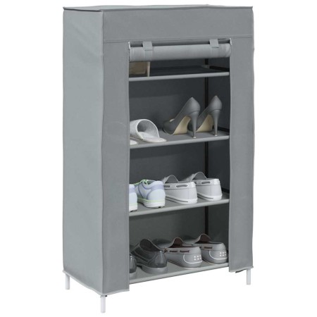 Zapatero gris 60,5x30x97 cm tejido no tejido de , Zapateros y organizadores de calzado - Ref: Foro24-4100621, Precio: 20,23 €...