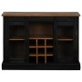 Aparador HALDEN 2 puertas correderas negro 112x40x80 cm de , Aparadores - Ref: Foro24-4018428, Precio: 282,35 €, Descuento: %