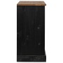 Aparador HALDEN 2 puertas correderas negro 112x40x80 cm de , Aparadores - Ref: Foro24-4018428, Precio: 282,35 €, Descuento: %