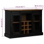 Aparador HALDEN 2 puertas correderas negro 112x40x80 cm de , Aparadores - Ref: Foro24-4018428, Precio: 282,35 €, Descuento: %