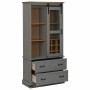 Vinoteca HALDEN con botelleros y puerta corredera gris pino de , Armarios para vino y licores - Ref: Foro24-4018435, Precio: ...