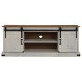 Mueble de TV HALDEN 2 puerta correderas blanco 150x40x60 cm de , Muebles TV - Ref: Foro24-4018414, Precio: 257,66 €, Descuent...