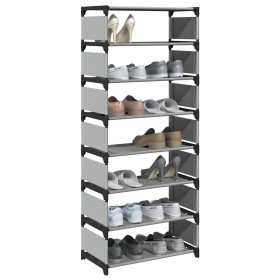 Zapatero 8 niveles gris 54x28x124 cm tejido no tejido de , Zapateros y organizadores de calzado - Ref: Foro24-4100623, Precio...