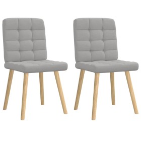 Sillas de comedor 2 uds tela gris nube de , Sillas de comedor - Ref: Foro24-4101100, Precio: 106,42 €, Descuento: %