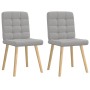 Sillas de comedor 2 uds tela gris nube de , Sillas de comedor - Ref: Foro24-4101100, Precio: 106,42 €, Descuento: %