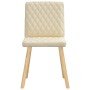 Sillas de comedor 2 unidades tela color crema de , Sillas de comedor - Ref: Foro24-4101128, Precio: 104,91 €, Descuento: %