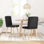 Sillas de comedor 2 unidades tela negro de , Sillas de comedor - Ref: Foro24-4101093, Precio: 106,79 €, Descuento: %