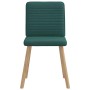 Sillas de comedor 2 unidades tela verde oscuro de , Sillas de comedor - Ref: Foro24-4101149, Precio: 104,51 €, Descuento: %