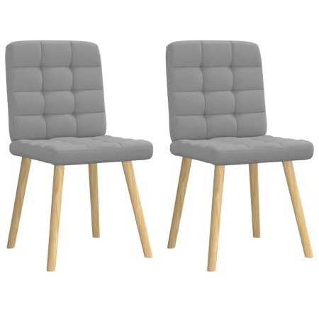 Sillas de comedor giratorias 2 unidades tela gris claro de , Sillas de comedor - Ref: Foro24-4101091, Precio: 106,42 €, Descu...