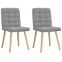 Sillas de comedor giratorias 2 unidades tela gris claro de , Sillas de comedor - Ref: Foro24-4101091, Precio: 106,42 €, Descu...