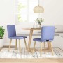 Sillas de comedor 2 uds tela azul jeans de , Sillas de comedor - Ref: Foro24-4101154, Precio: 104,51 €, Descuento: %
