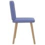 Sillas de comedor 2 uds tela azul jeans de , Sillas de comedor - Ref: Foro24-4101154, Precio: 104,51 €, Descuento: %
