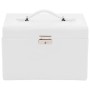 Joyero de 3 niveles con espejo y cerradura blanco 26x18x17,5 cm de , Soportes para joyería - Ref: Foro24-4103558, Precio: 46,...