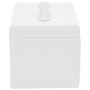 Joyero de 3 niveles con espejo y cerradura blanco 26x18x17,5 cm de , Soportes para joyería - Ref: Foro24-4103558, Precio: 46,...