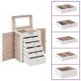 Joyero de 6 niveles con espejo y cerradura blanco de , Soportes para joyería - Ref: Foro24-4103564, Precio: 64,06 €, Descuent...