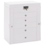 Joyero de 6 niveles con espejo y cerradura blanco de , Soportes para joyería - Ref: Foro24-4103564, Precio: 64,06 €, Descuent...