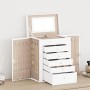 Joyero de 6 niveles con espejo y cerradura blanco de , Soportes para joyería - Ref: Foro24-4103564, Precio: 64,06 €, Descuent...