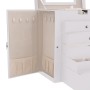 Joyero de 6 niveles con espejo y cerradura blanco de , Soportes para joyería - Ref: Foro24-4103564, Precio: 64,06 €, Descuent...