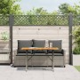 Sofá jardín de 3 plazas con cojín y mesa gris ratán sintético de , Sofás de exterior - Ref: Foro24-4103856, Precio: 309,93 €,...