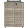 Banco de almacenaje con cojín gris claro 100 cm ratán sintético de , Bancos de jardín - Ref: Foro24-4104065, Precio: 153,05 €...