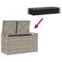 Banco de almacenaje con cojín gris claro 100 cm ratán sintético de , Bancos de jardín - Ref: Foro24-4104065, Precio: 153,05 €...