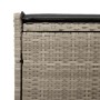Banco de almacenaje con cojín gris claro 100 cm ratán sintético de , Bancos de jardín - Ref: Foro24-4104065, Precio: 153,05 €...