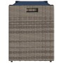 Banco de almacenaje con cojín gris 100 cm ratán sintético de , Bancos de jardín - Ref: Foro24-4104067, Precio: 136,14 €, Desc...