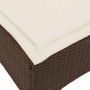 Sofá de jardín reclinable con cojines en forma de L marrón de , Sofás de exterior - Ref: Foro24-4108239, Precio: 289,76 €, De...