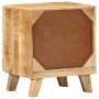 Mesilla de noche 2 uds 40x32x46 cm madera mango rugosa de , Mesitas de noche - Ref: Foro24-4104508, Precio: 210,44 €, Descuen...